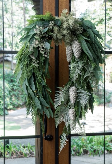 グリーンベースのナチュラルリース